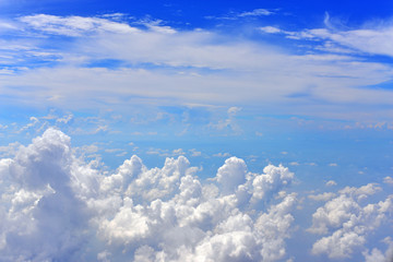 cloud in the sky view from airplane
