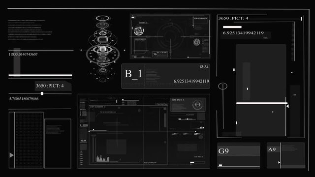 Futuristic HUD background.