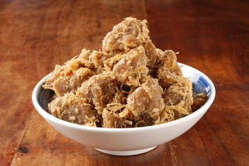 Dried soy bean curd is a famous food in Dasi,Taiwan