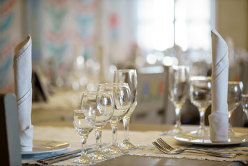 table set for meal