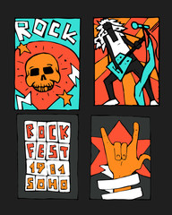 Rock music festival poster