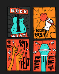 Rock music festival poster