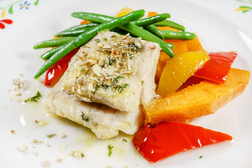 fish with vegetables