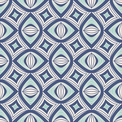 seamless vintage pattern with geometric elements