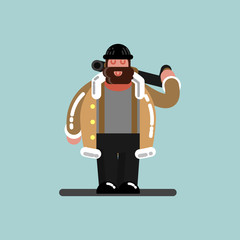 Big guy with shotgun