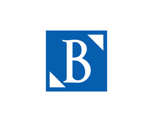b letter square logo