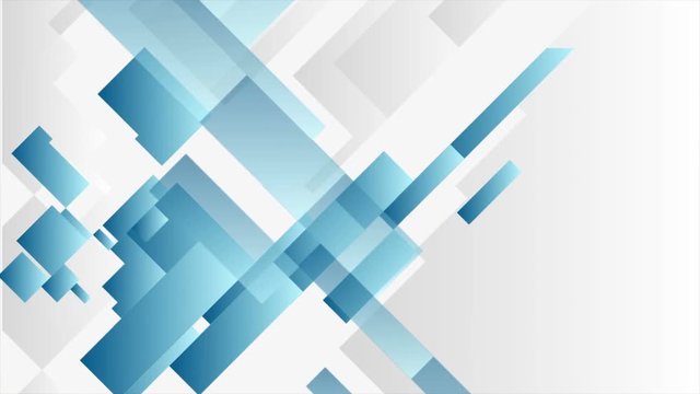 Blue and grey tech geometric abstract motion graphic design. Seamless looping. Video animation Ultra HD 4K 3840x2160