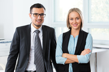 Business people in an office