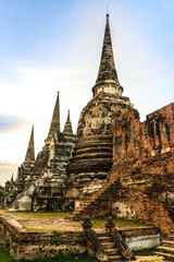 Ayutthaya historical park ancient kingdom wat Phra si sanphet