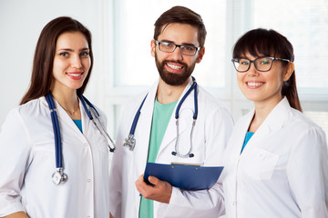 Fototapeta premium Group of doctors in the clinic
