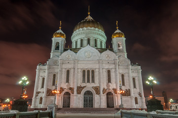 Fototapeta na wymiar The Cathedral of Christ the Savior - Moscow, Russia