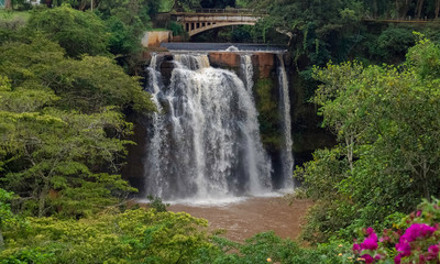 Fototapeta na wymiar Waterfall. Africa. Kenya