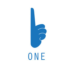One and first hand logo