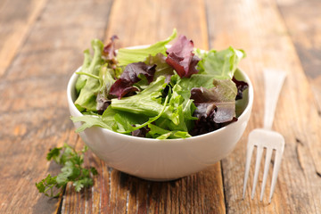 fresh lettuce in bowl