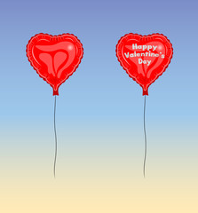 Obraz na płótnie Canvas Happy Valentine’s Day Balloon