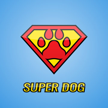 Logo Super Hero Dog