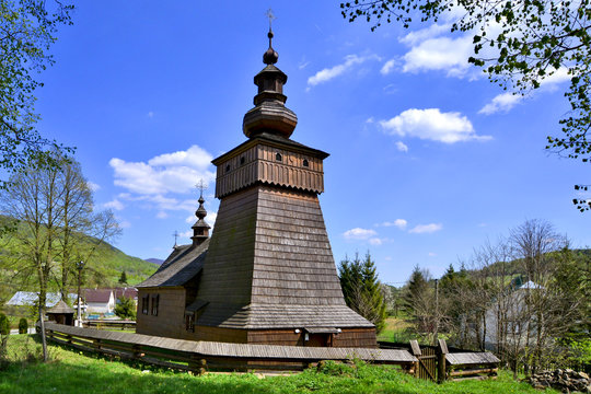 Wooden church in Fricka village, Slovakia