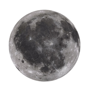 Full Moon Isolated (Elements of this image furnished by NASA)