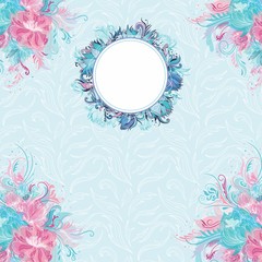 Vector Floral Banner Template