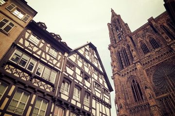 Strasbourg cathedral view