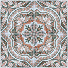 Traditional Portuguese glazed tiles