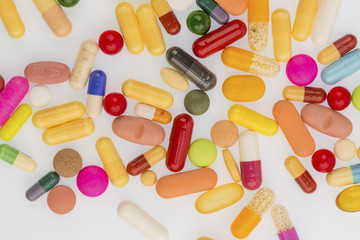 many colorful tablets