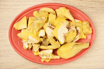 Chopped boiled chicken - A Popular Taiwan food  