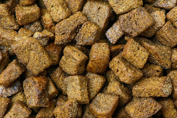 Crispy rusk, beer snack. macro detail background