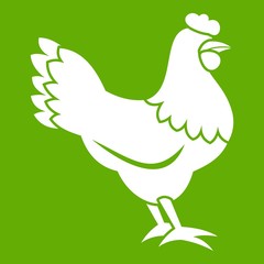 Hen icon green