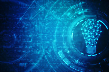 
bulb future technology, innovation background, creative idea concept 