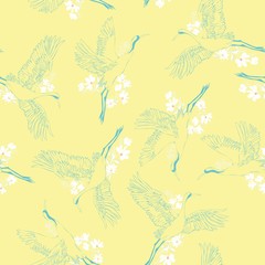 crane, pattern, vector, illustration