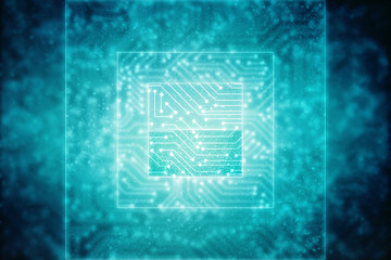 

2d illustration technology background
