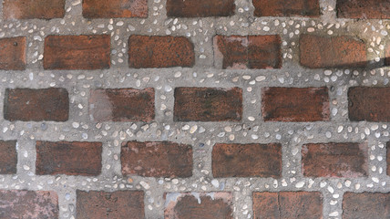 brick wall background. old brick masonry texture