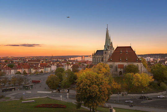 Erfurter Dom - Sonnenuntergang