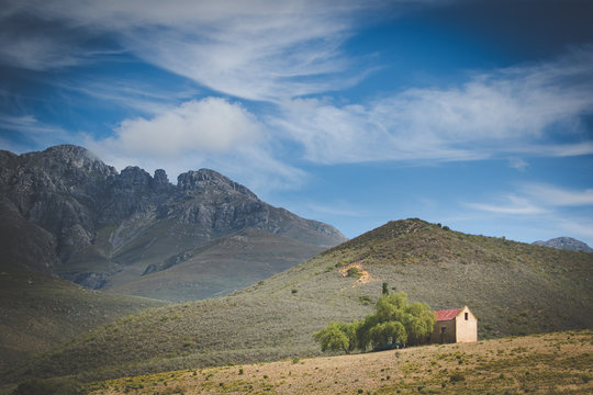 Beautiful landscape image from the little Karoo region close to Uniondale in the Garden Route of South africa