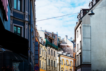 antique building view in Old Town Riga, Latvia