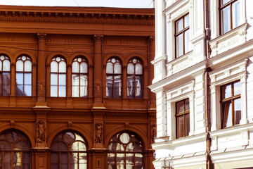 Obraz premium antique building view in Old Town Riga, Latvia