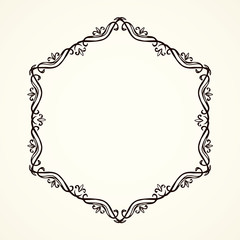 Vignette. Vector drawing