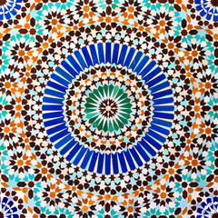 Grande Mosquée de Paris - Mosaïque de la cour intérieure