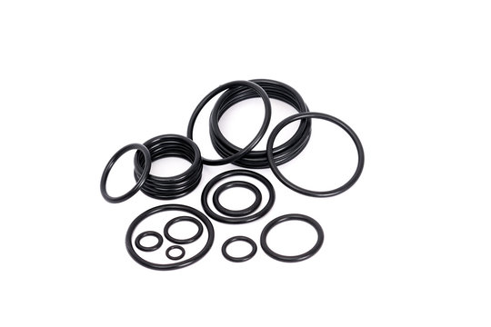 Many types of rubber o-rings
