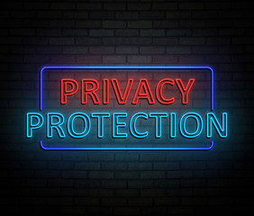 Obraz premium Privacy protection concept.