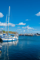 Hafen in Burgstaaken mit Burger Binnensee
