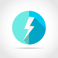 Lightning icon. Vector illustration.