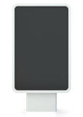 Outdoor advertising displays. Rolling poster display 3d Illustration. Advertising industry object. 3d illustration. Isolated on white background