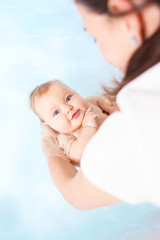 Baby in bathroom