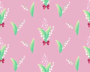 Flower Seamless Pattern. Cute Design. Seasom Wallpaper.