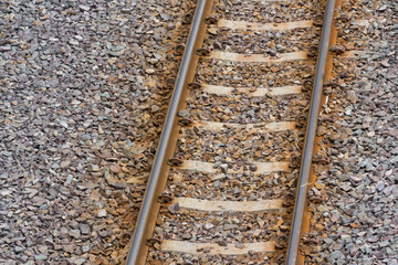 Naklejka premium steel train railway in Thailand