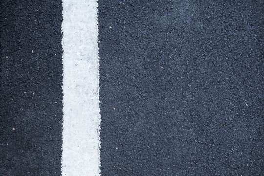 single white lines asphalt road background