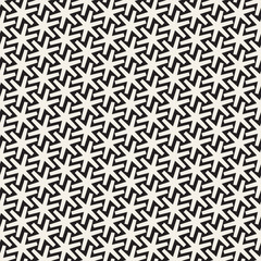 Vector seamless pattern. Modern stylish texture. Geometric striped ornament. Monochrome lattice