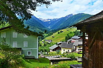 Fototapeta na wymiar Austrian Alps-view from Maria Luggau